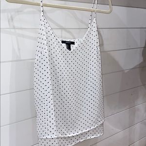 Forever 21 white with black dots dress shirt